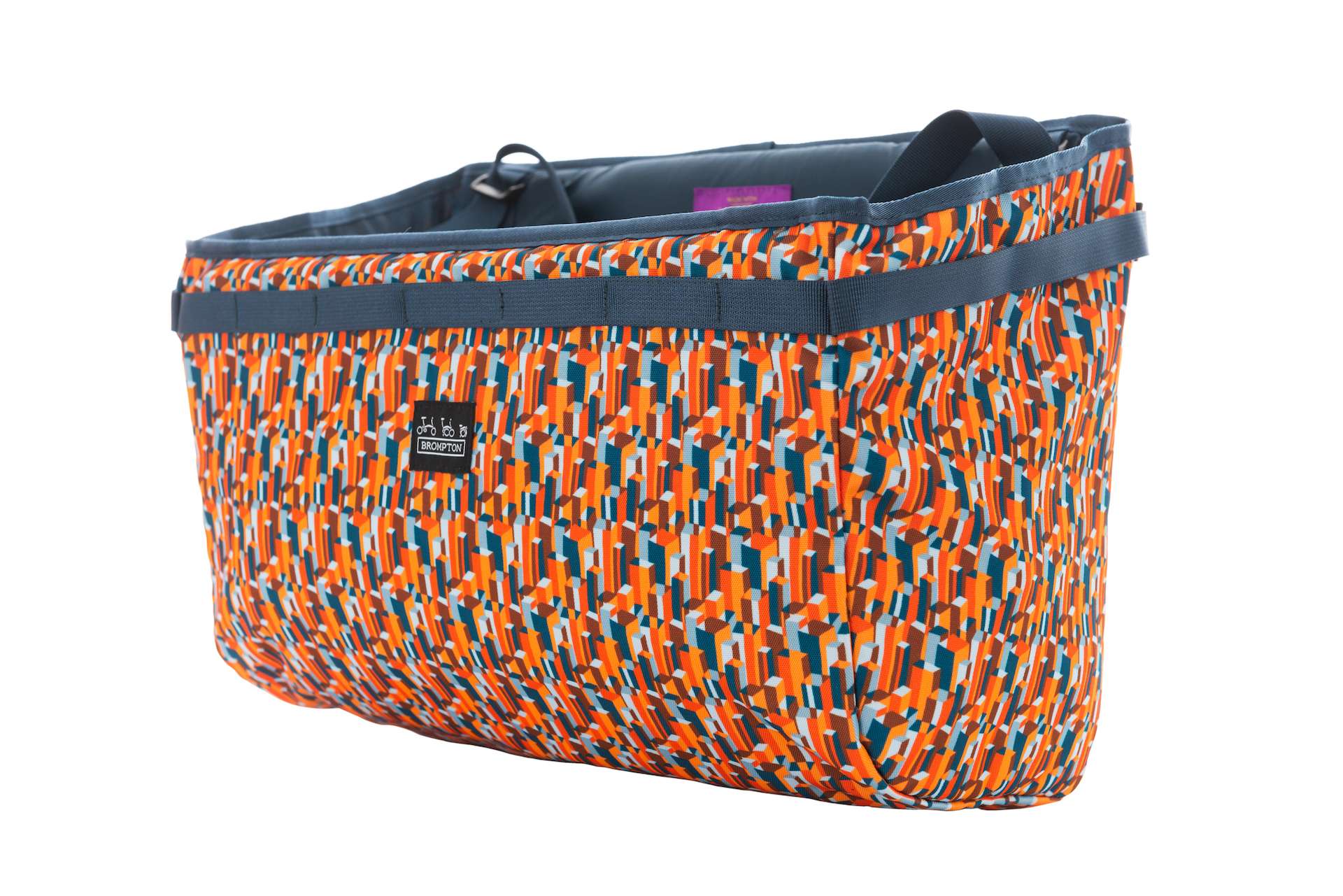 Brompton Borough Basket, Größe 23 L, Liberty Metropolis Fabric