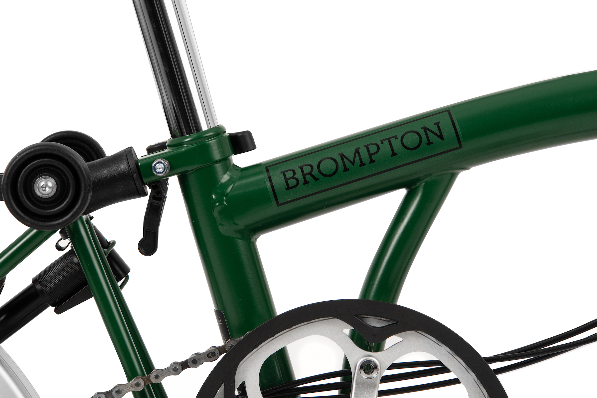 fahrrad mit integriertem licht im rahmen