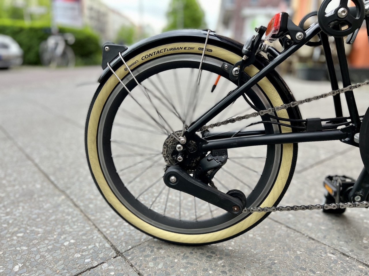 Continental Contact Urban Reifen - 16x1.35 35-349 Creamwall für Brompton E-50, faltbar