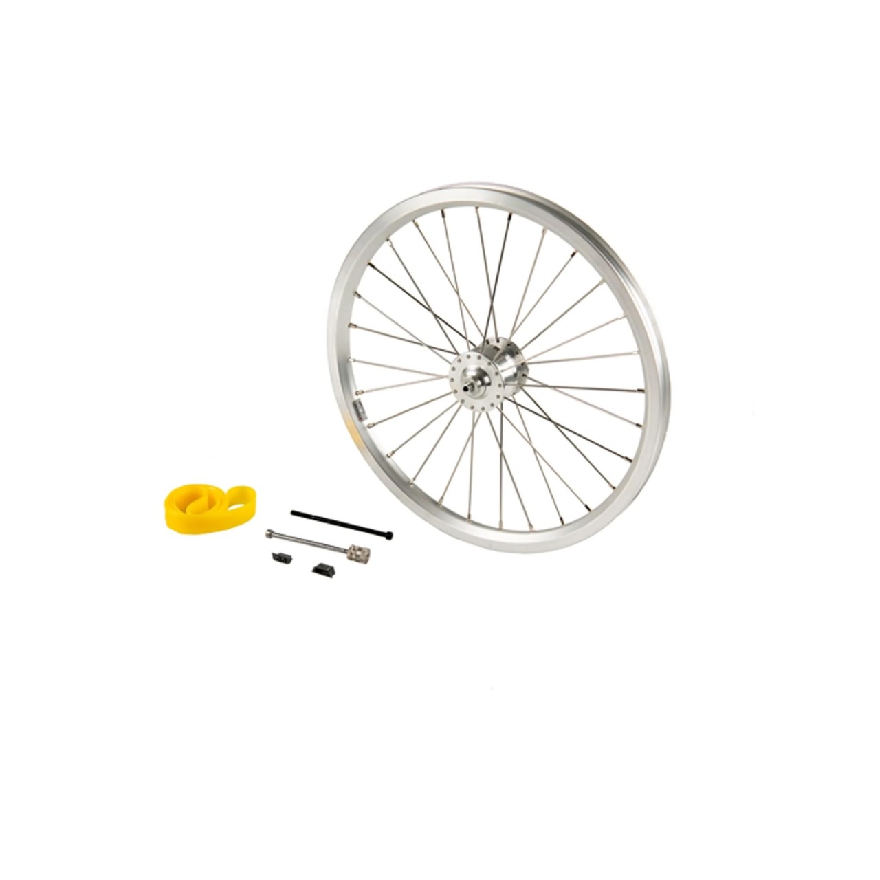 Brompton Vorderrad m. Nabendynamo Shutter Precision SV8