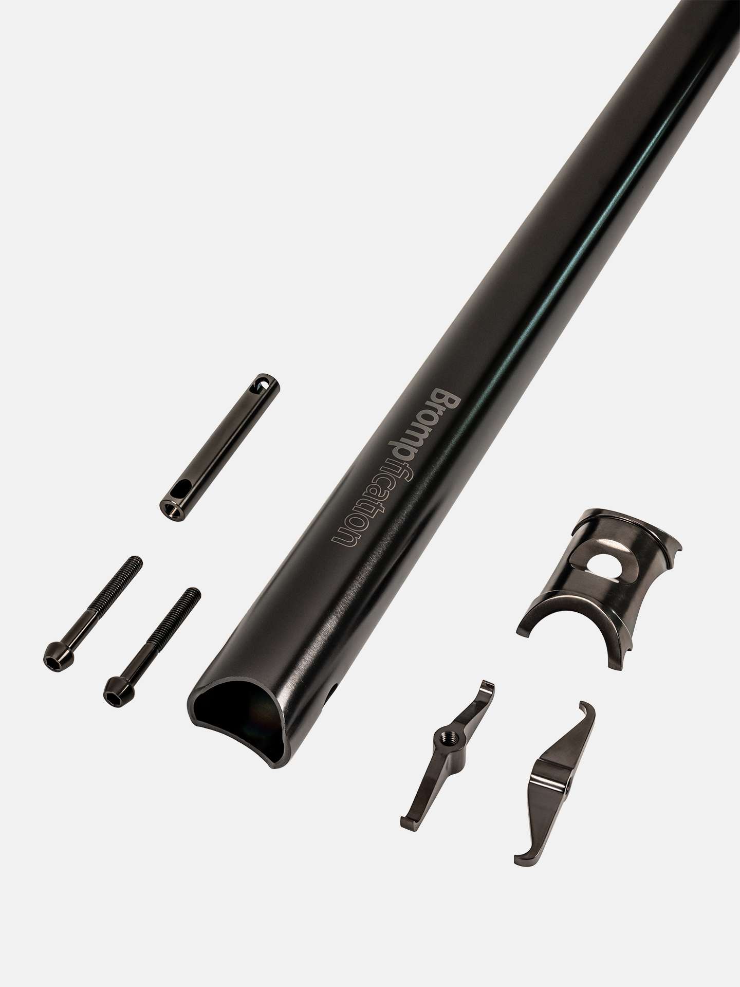 Poteau De Selle Titane Brompfication Noir Pour Brompton - ⌀31,8/L 520 Mm - Édition Noire