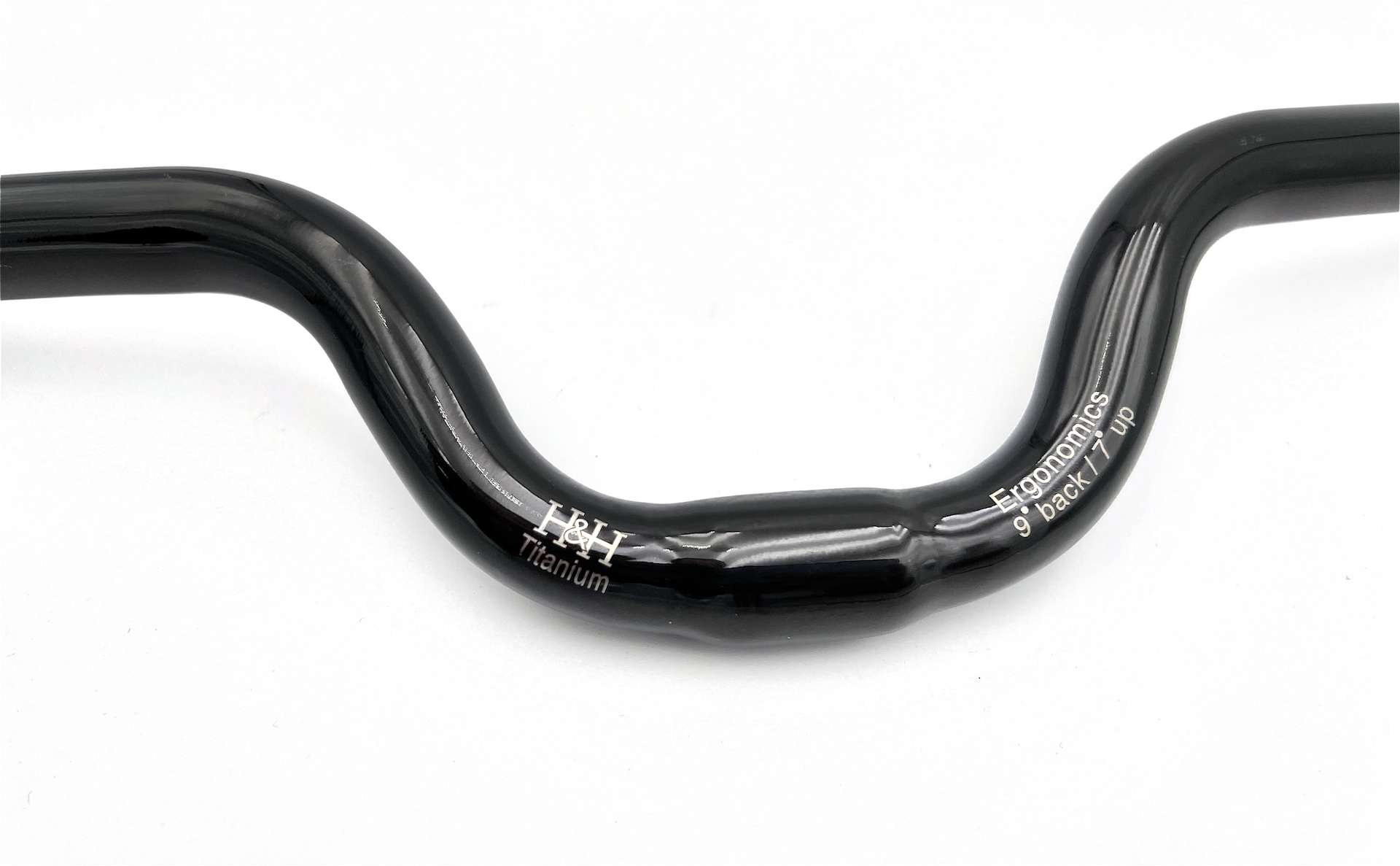 M-Typ Lenker Für Brompton, 120 Mm Rise, Schwarz – Aus Aluminiumlegierung, 580 Mm Länge