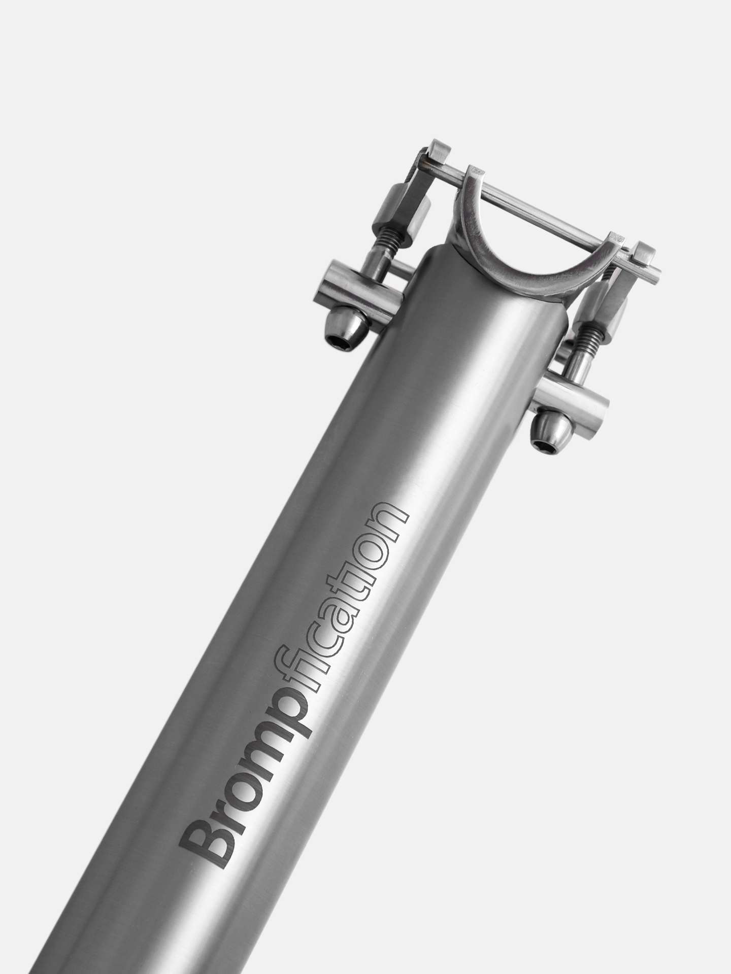 Pote de selle Brompfication Titane (Édition Noire) pour BROMPTON (⌀ 31