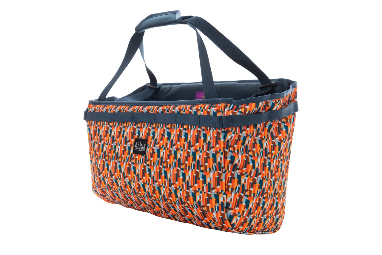 Brompton Borough Basket, Größe 23 L, Liberty Metropolis Fabric