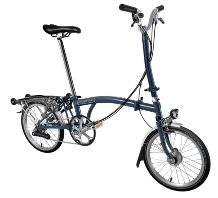 Brompton H6RD Tempest Blue - ungefaltet